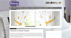 Desktop Screenshot of kamrantextiles.com