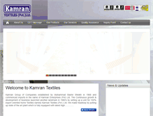 Tablet Screenshot of kamrantextiles.com